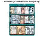 WhiteCoat Clipboard® Trifold - Teal Critical Care Edition
